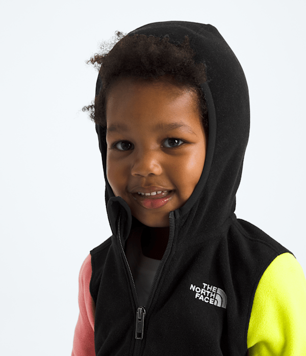 Kids Glacier FullZip Hoodie TNF Tnf BlackMeridian BlueFizz LimeCoral Crush MODELHOOD2