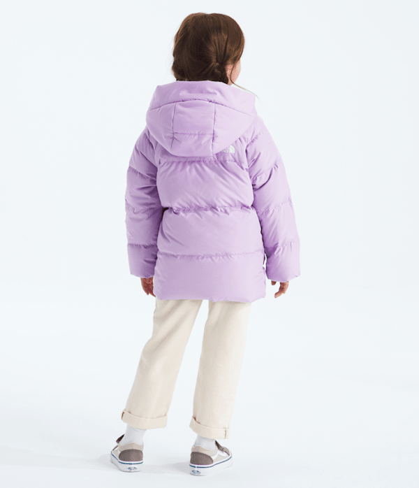 Kids North Down FleeceLined Parka TNF Lite Lilac BACK