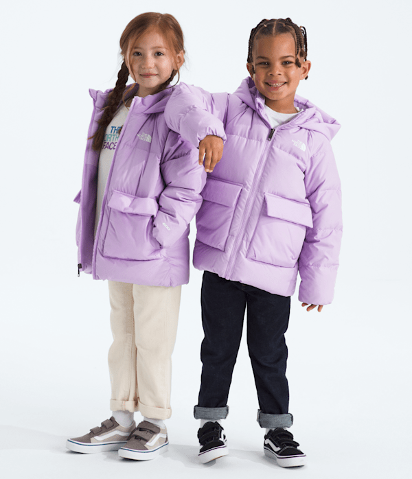 Kids North Down FleeceLined Parka TNF Lite Lilac Main
