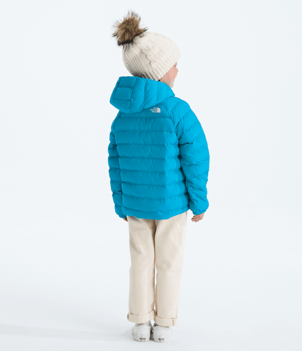 Kids Reversible Perrito Hooded Jacket TNF Meridian Blue BACK