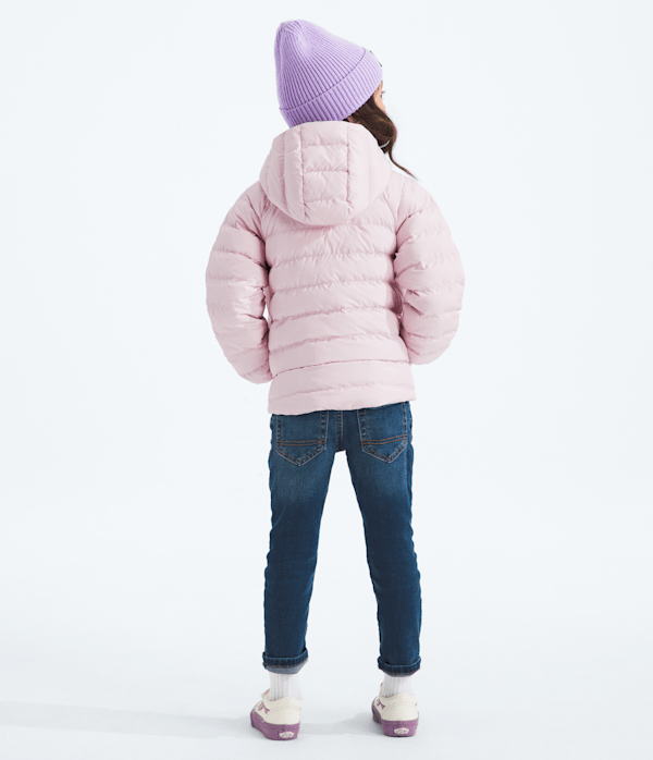 Kids Reversible Perrito Hooded Jacket TNF Pale Blossom BACK