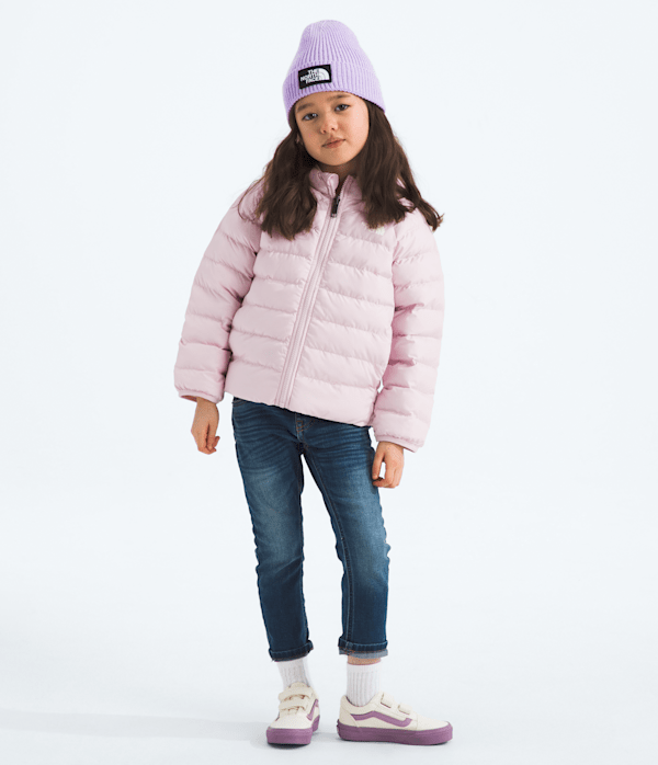 Kids Reversible Perrito Hooded Jacket TNF Pale Blossom HERO2