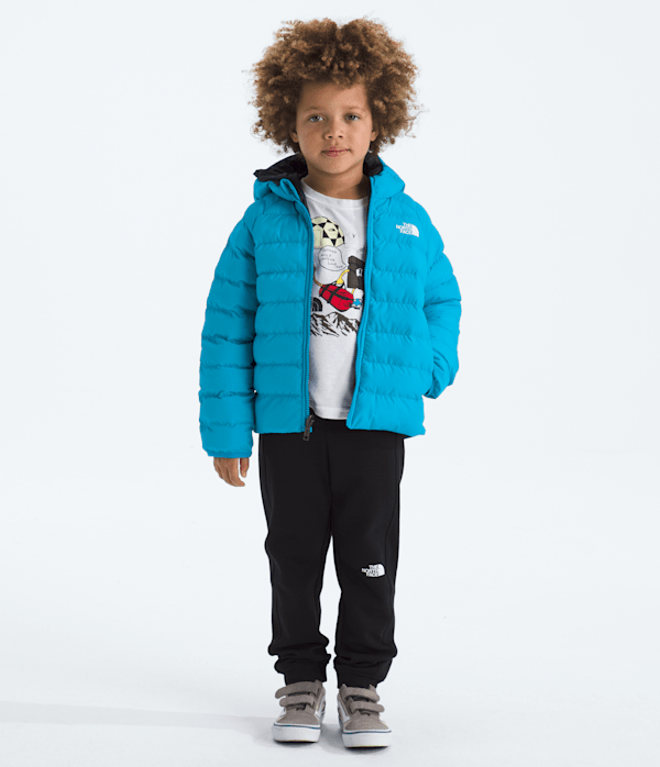 Kids Reversible Perrito Hooded Jacket TNF Meridian Blue HERO3