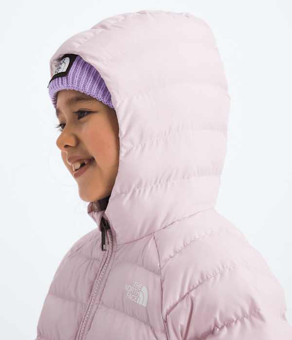 Kids Reversible Perrito Hooded Jacket TNF Pale Blossom MODELHOOD2