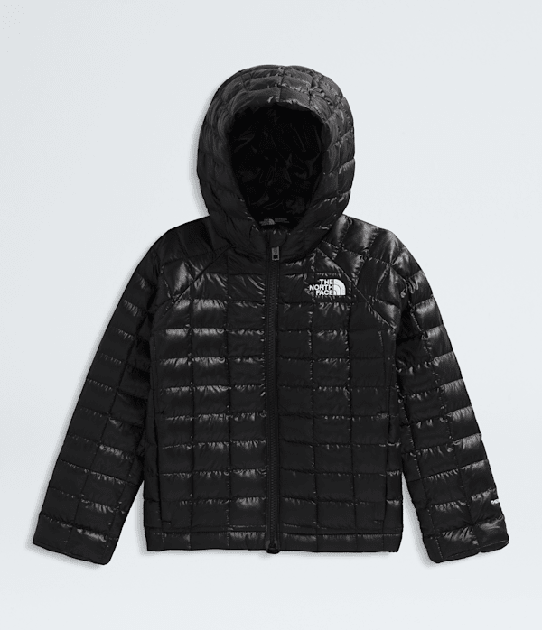 Kids THERMOBALL Hooded Jacket TNF TNF Black ALTFRONT