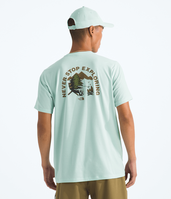Mens Adventure Campfire ShortSleeve Tee TNF Main
