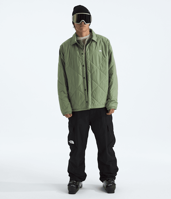 Mens Afterburner Insulated Flannel TNF Bark MistTNF Black Shadow Plaid HERO2
