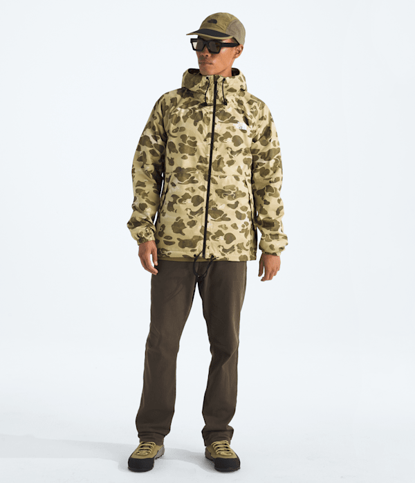Mens Antora Rain HoodiePrint TNF Cedar Heritage Print HERO2
