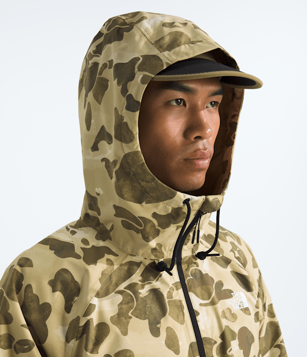 Mens Antora Rain HoodiePrint TNF Cedar Heritage Print MODELHOOD2