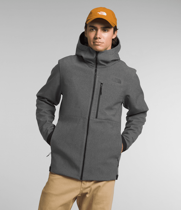 Mens Apex Bionic 3 Hoodie TNF TNF Dark Grey Heather Main