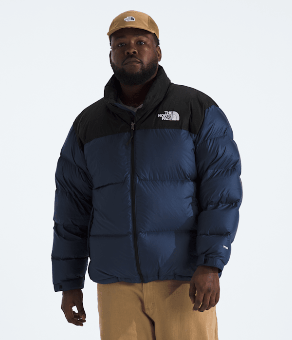 Mens Big 1996 Retro Nuptse Jacket TNF Summit NavyTNF BlackRecycled Down Main