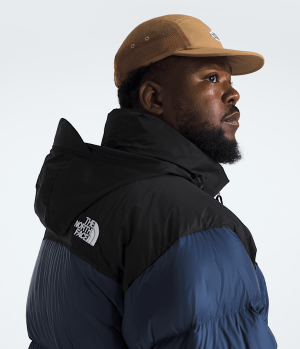 Mens Big 1996 Retro Nuptse Jacket TNF Summit NavyTNF BlackRecycled Down MODELHOOD2