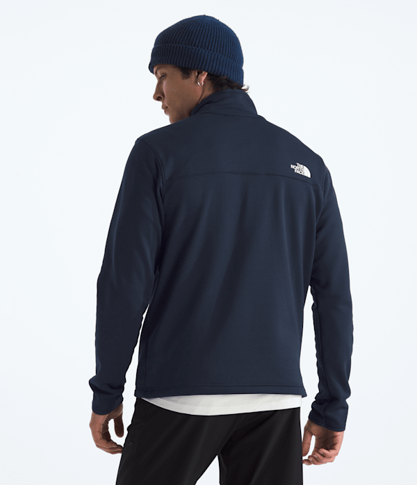 Mens Cedar Trail Grid Fleece FullZip Jacket TNF BACK