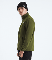 Mens Cedar Trail Grid Fleece FullZip Jacket TNF Woodland Green MODEL34