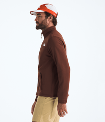 Mens Cedar Trail Grid Fleece FullZip Jacket TNF Ember Soil MODEL34
