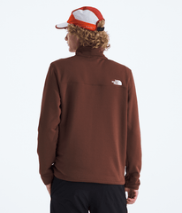 Mens Cedar Trail Grid Fleece Zip TNF BACK
