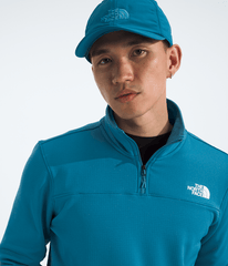 Mens Cedar Trail Grid Fleece Zip TNF Dusk Blue HERO3