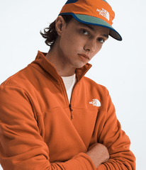 Mens Cedar Trail Grid Fleece Zip TNF Iron Bronze HERO3