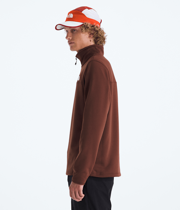 Mens Cedar Trail Grid Fleece Zip TNF MODEL34