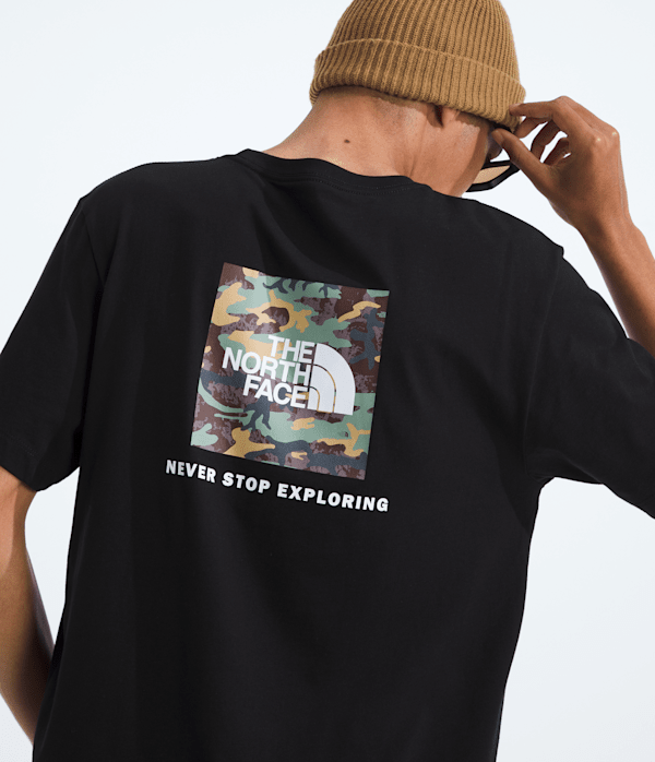Mens Evolution Box Camo Fill ShortSleeve TeeGraphic TNF HERO2