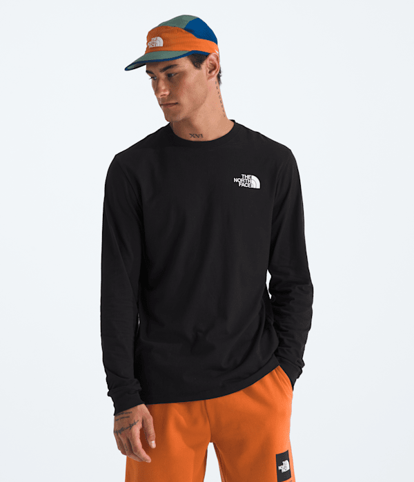Mens Evolution Box NSE Regular LongSleeve Tee TNF BACK