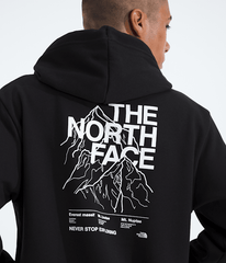Mens Evolution Half Dome  HoodieGraphic TNF HERO2