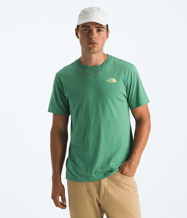 Mens Explore Postcard Regular ShortSleeve Tee TNF BACK