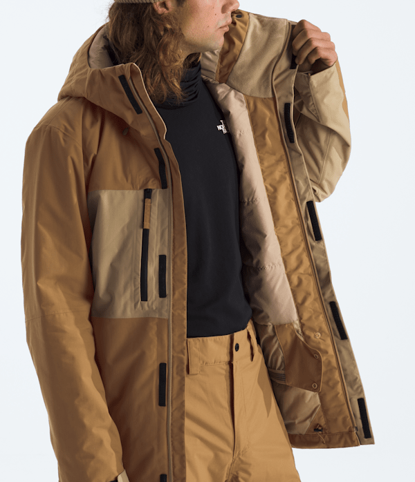 Mens Freedom Insulated Jacket TNF Utility BrownKhaki Stone MODELINT