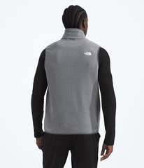 Mens Glacier Fleece Vest TNF TNF Mid Grey Heather BACK