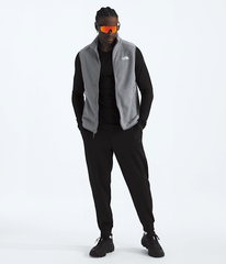 Mens Glacier Fleece Vest TNF TNF Mid Grey Heather HERO2
