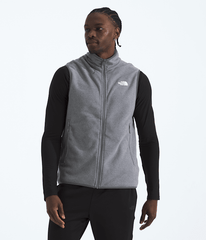Mens Glacier Fleece Vest TNF TNF Mid Grey Heather Main