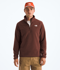 Mens Glacier Fleece Zip Jacket TNF Ember Soil Main