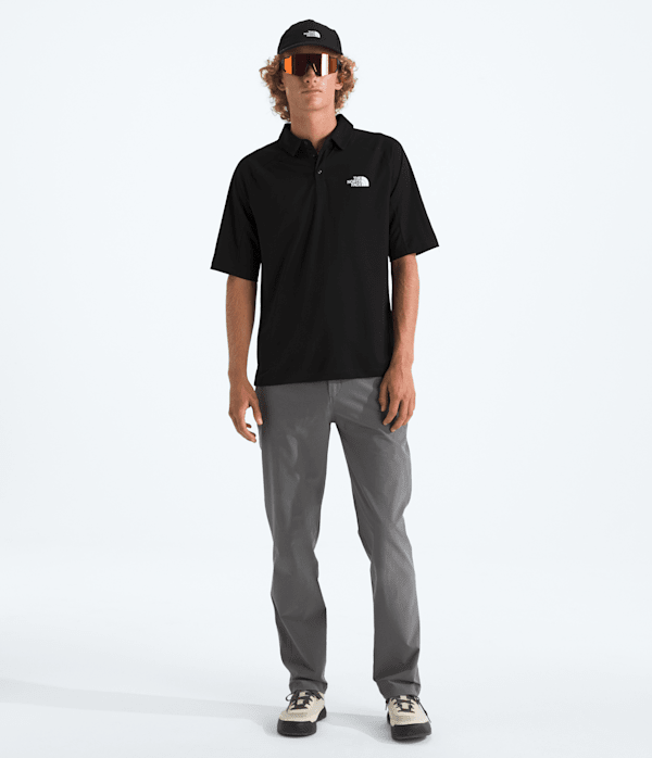 Mens LIGHTRANGE Packable ShortSleeve Polo TNF HERO2