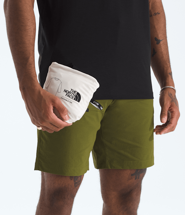 Mens LIGHTRANGE Packable ShortSleeve Tee TNF MODELALT6