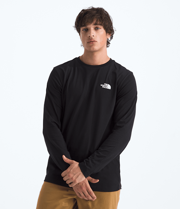 Mens LongSleeve Simple Dome Tee TNF Main