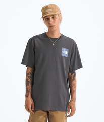 Mens Mountain Escape Relaxed ShortSleeve TeeGraphic TNF BACK