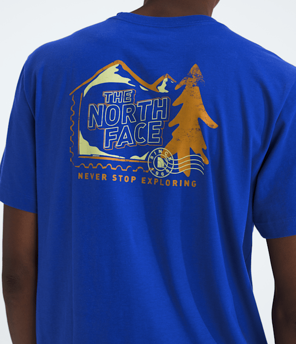 Mens Mountain Stamps Regular ShortSleeve Tee TNF HERO2