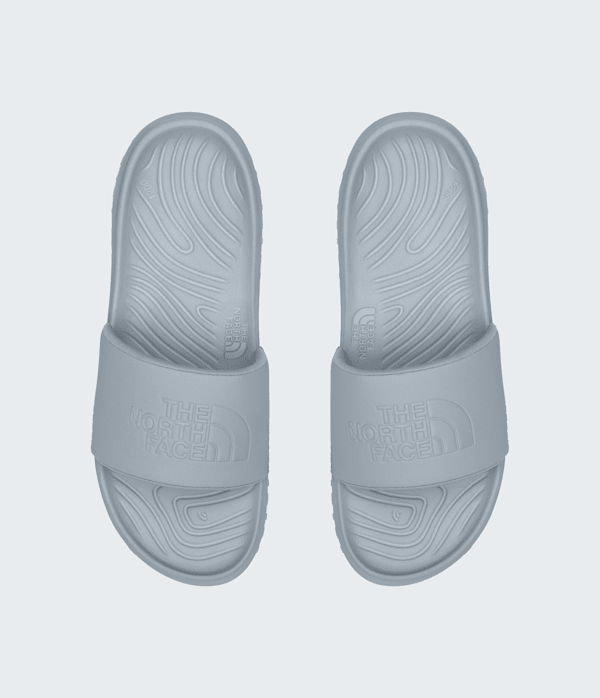 Mens Never Stop Cush Slides TNF Frost GreyFrost Grey DETAILINSTEP
