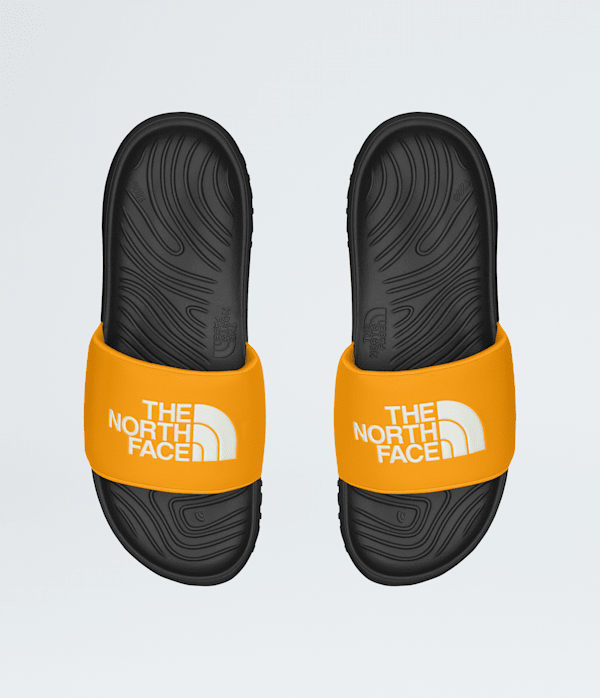 Mens Never Stop Cush Slides TNF Summit GoldTNF Black DETAILINSTEP