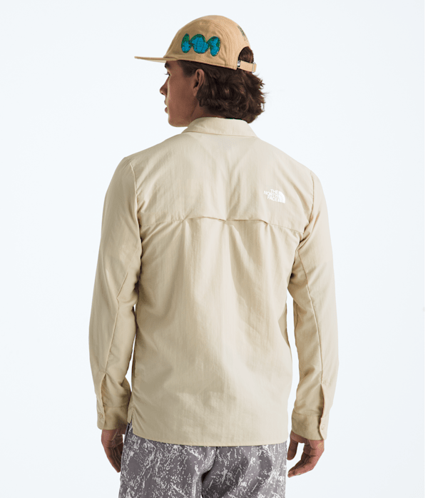 Mens Packable LongSleeve Shirt TNF BACK