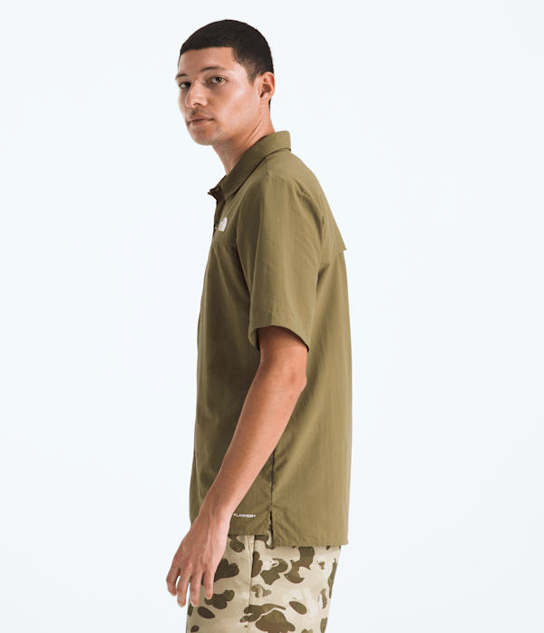Mens Packable ShortSleeve Shirt TNF MODEL34