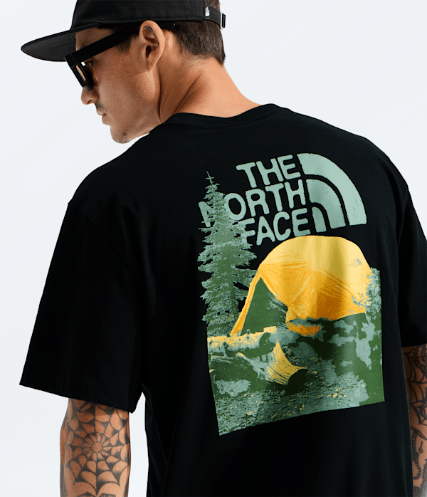 Mens Pitch A Tent Relaxed ShortSleeve Tee TNF HERO2