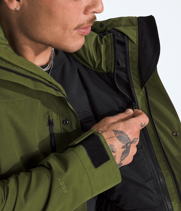 Mens RMST Denali Tek Hybrid Jacket TNF Woodland Green ALT1