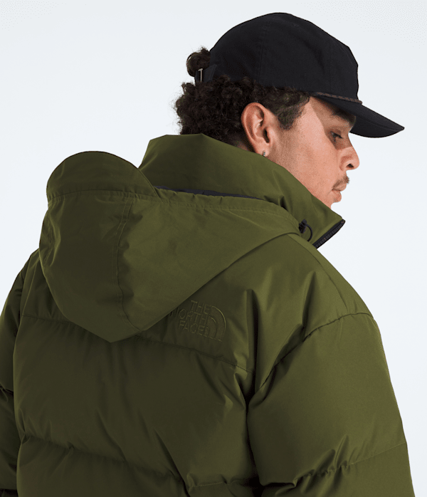 Mens RMST GORETEX Nuptse Tek Jacket TNF Woodland Green MODELHOOD4