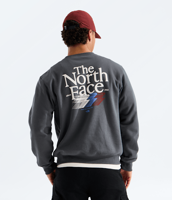 Mens Retro Trail Relaxed CrewGraphic TNF Main