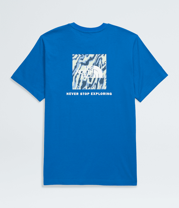 Mens ShortSleeve Core Wavy Lines Box NSE Tee TNF ALTFRONT