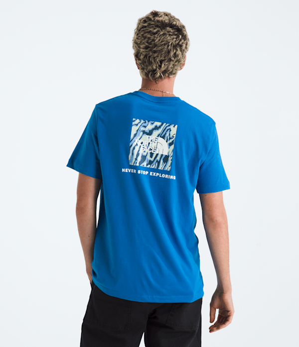 Mens ShortSleeve Core Wavy Lines Box NSE Tee TNF Main