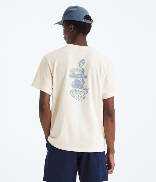 Mens Stones Relaxed ShortSleeve TeeGraphic TNF BACK