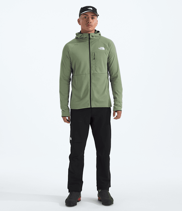 Mens Summit Series FUTUREFLEECE FullZip Hoodie TNF Bark Mist HERO2