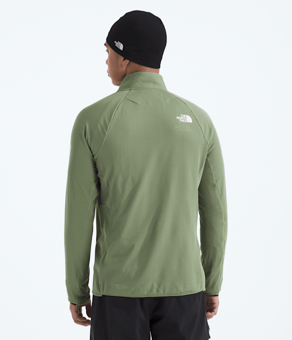 Mens Summit Series FUTUREFLEECE LT Zip TNF Bark Mist BACK